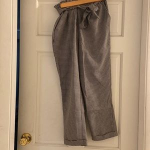 Black and white pants